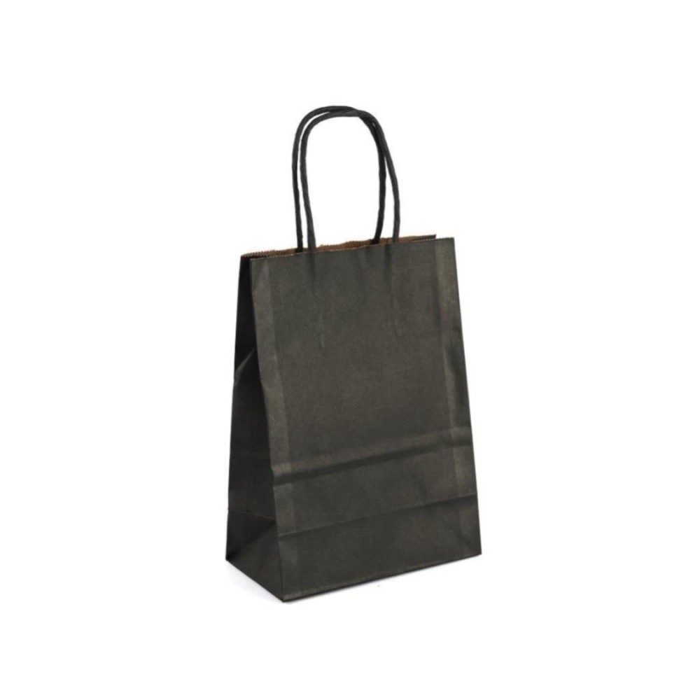 Paper Bag Black  XSmall (21x15x8)